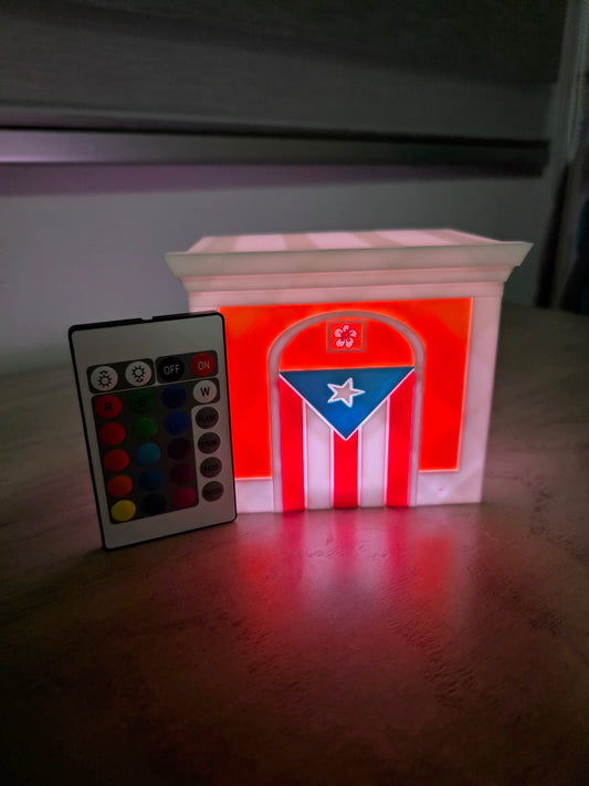 Lampara Casita Bandera