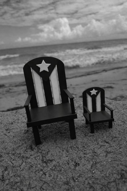 Combo Silla Boricua / black and white