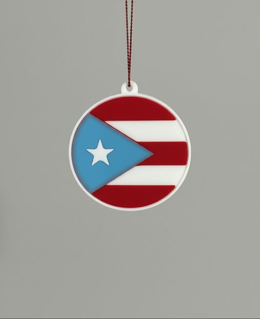 Ornamento Navideño - Bandera de Puerto Rico