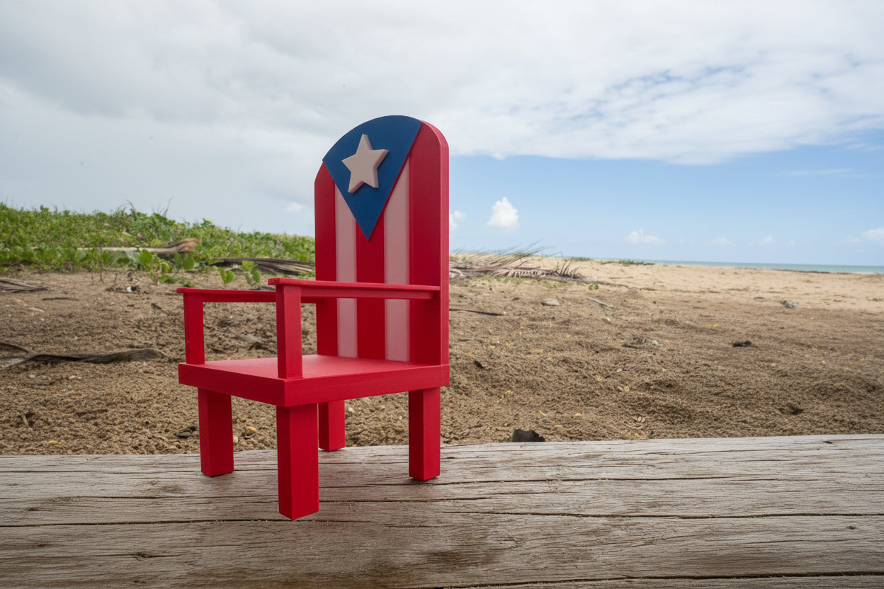 Mini Silla Bandera Boricua