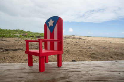 Mini Silla Bandera Boricua