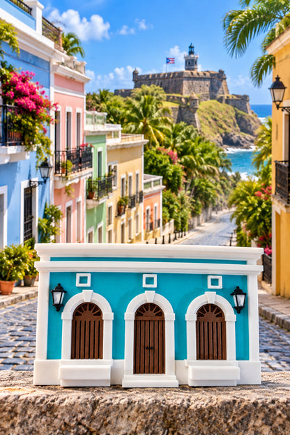 Lampara Casita de San Juan Azul 2.0