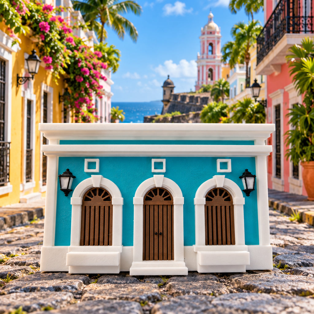 Lampara Casita de San Juan Azul 2.0