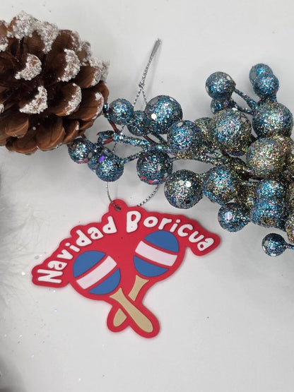 Kit de 12 Ornamentos Navideños – Edición Especial Boricua